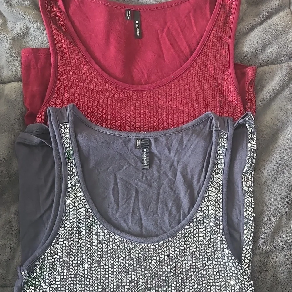 TWO Maurices Sequin Tank Tops - Picture 5 of 6